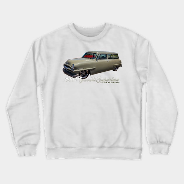 1953 Plymouth Suburban Station Wagon Crewneck Sweatshirt by Gestalt Imagery